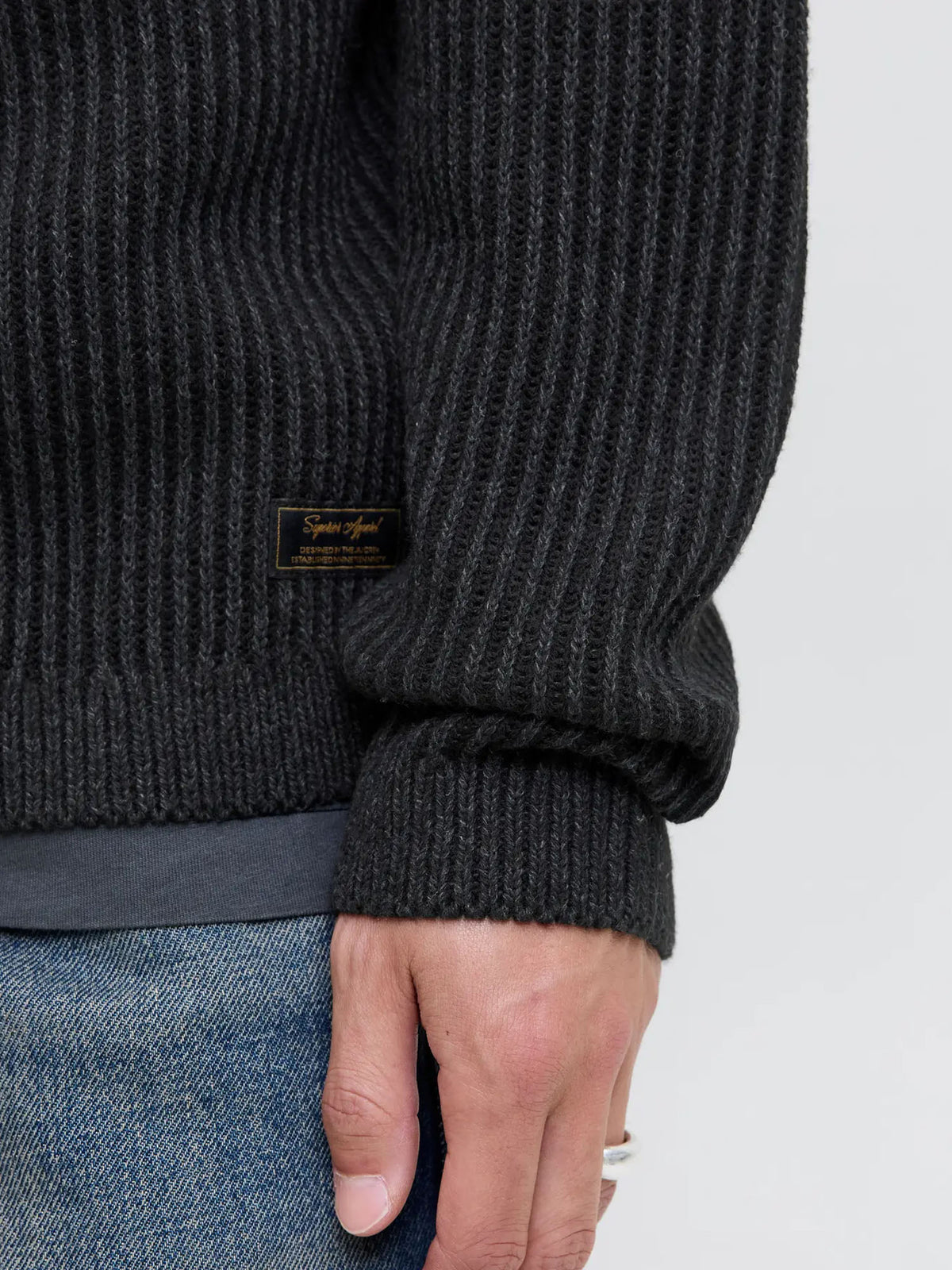 Jack & Jones JAUDover Knit Crew Neck SN Nero