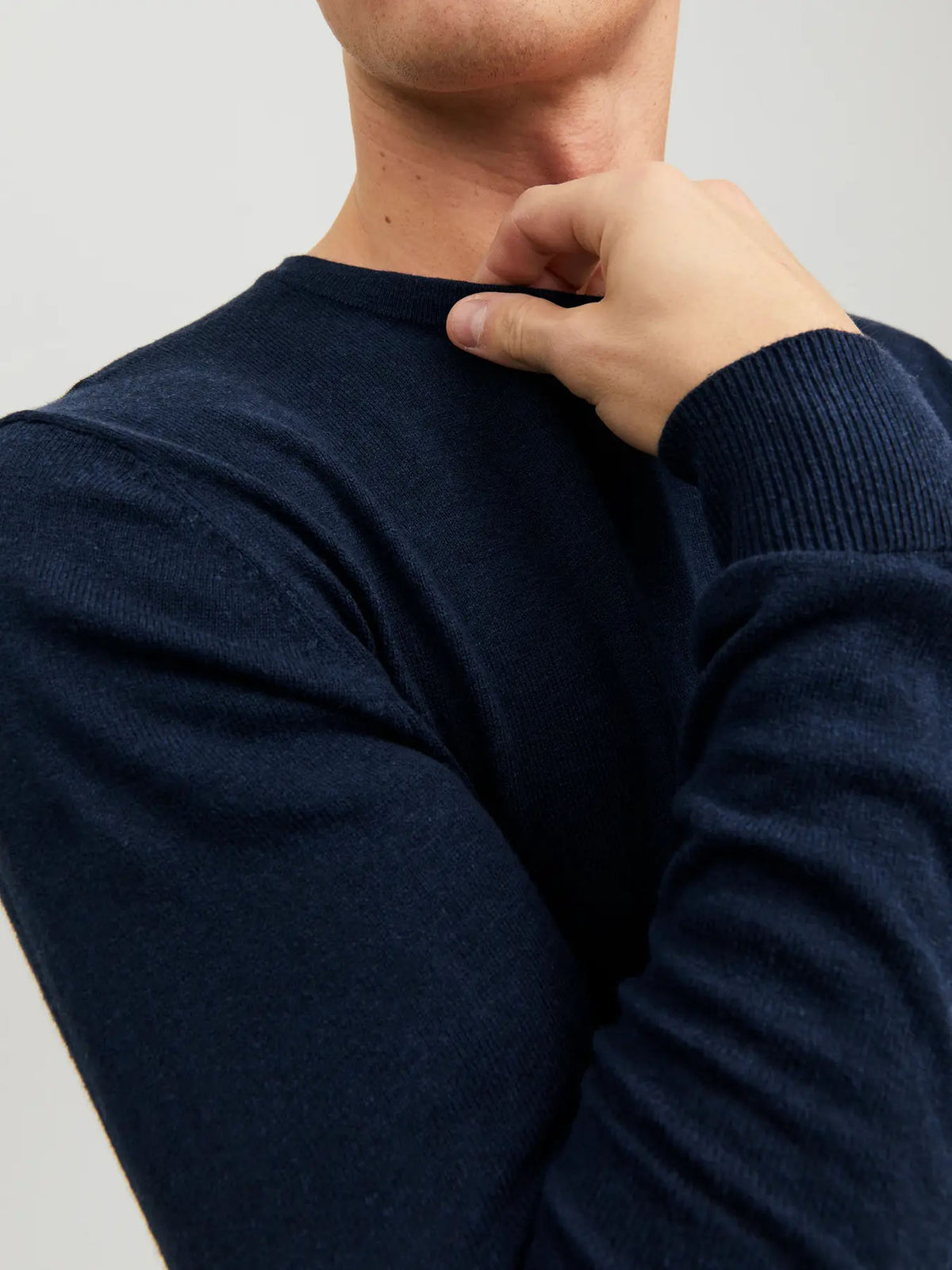 Jack & Jones JJEEmil Knit Crew Neck Noos Blu