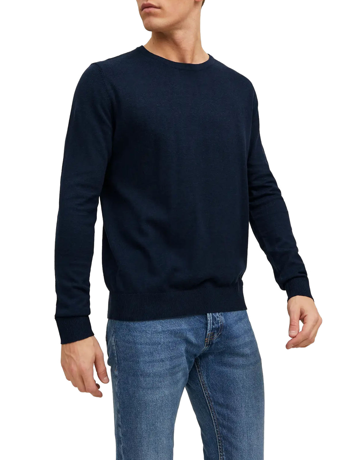 Jack & Jones JJEEmil Knit Crew Neck Noos Blu