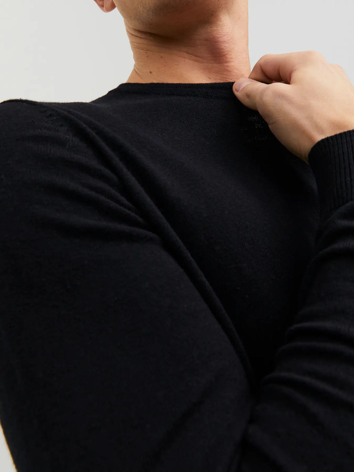 Jack & Jones JJEEmil Knit Crew Neck Noos Nero