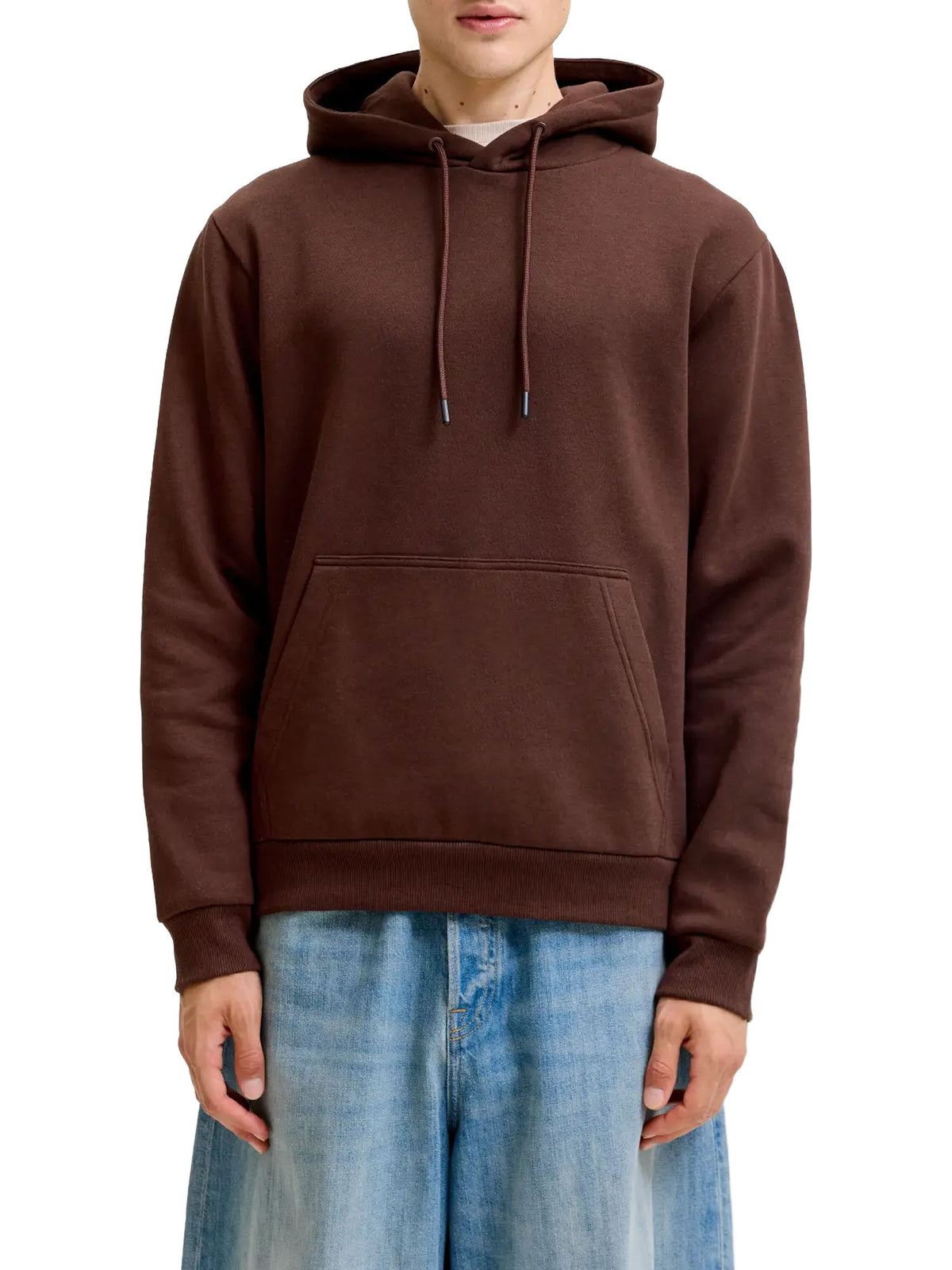 Jack & Jones JJEBRadley Sweat Hood Noos Marrone