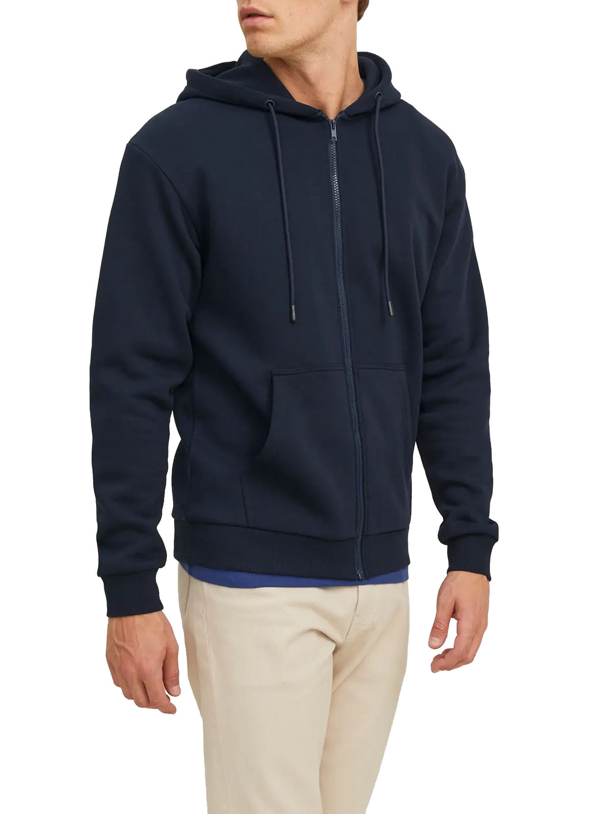 Jack & Jones JJebradley Sweat Zip Hood Blu
