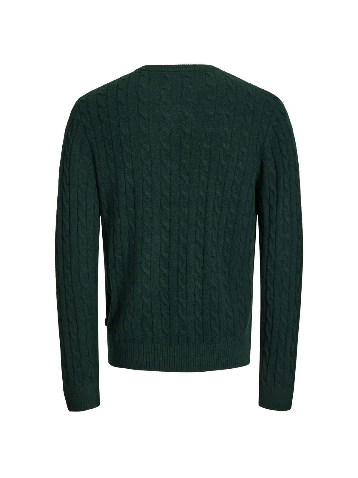Jack & Jones Maglione Aulam Bswool Knit Cable Crew Neck Nero