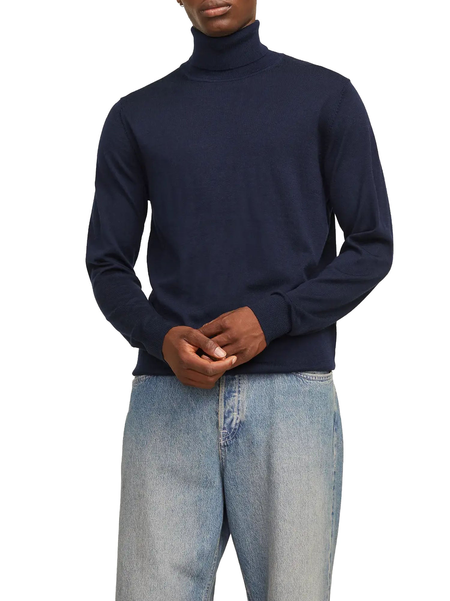 Jack & Jones Jprblamerino Knit Roll Neck Blu