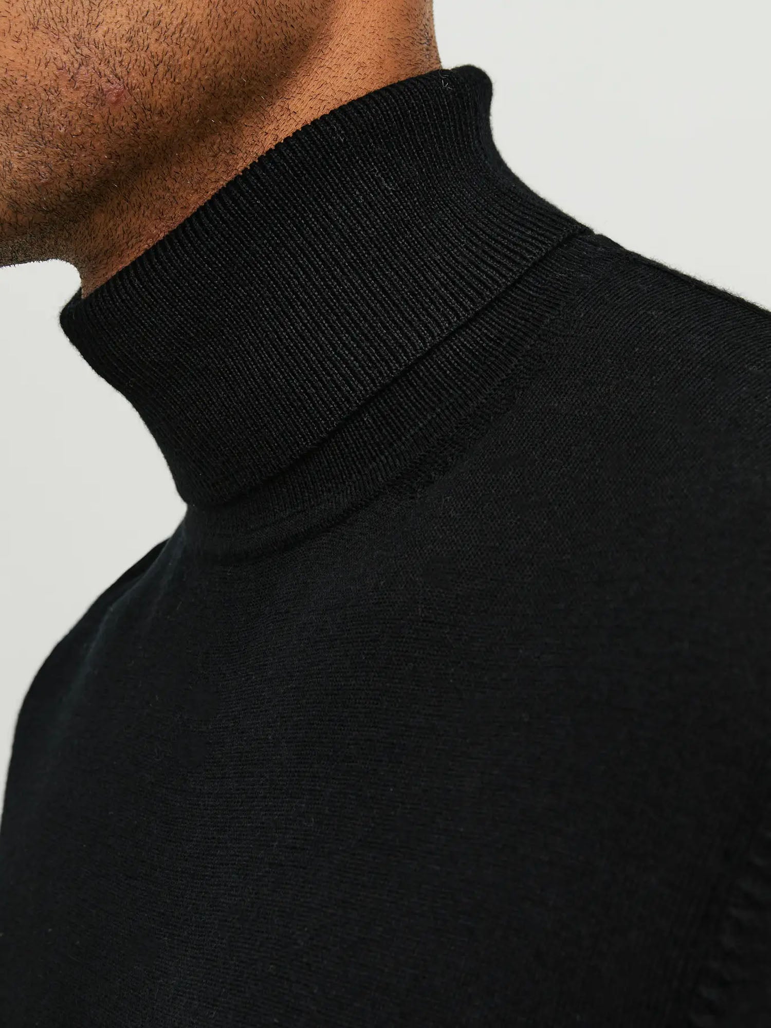 Jack & Jones Jprblamerino Knit Roll Neck Nero