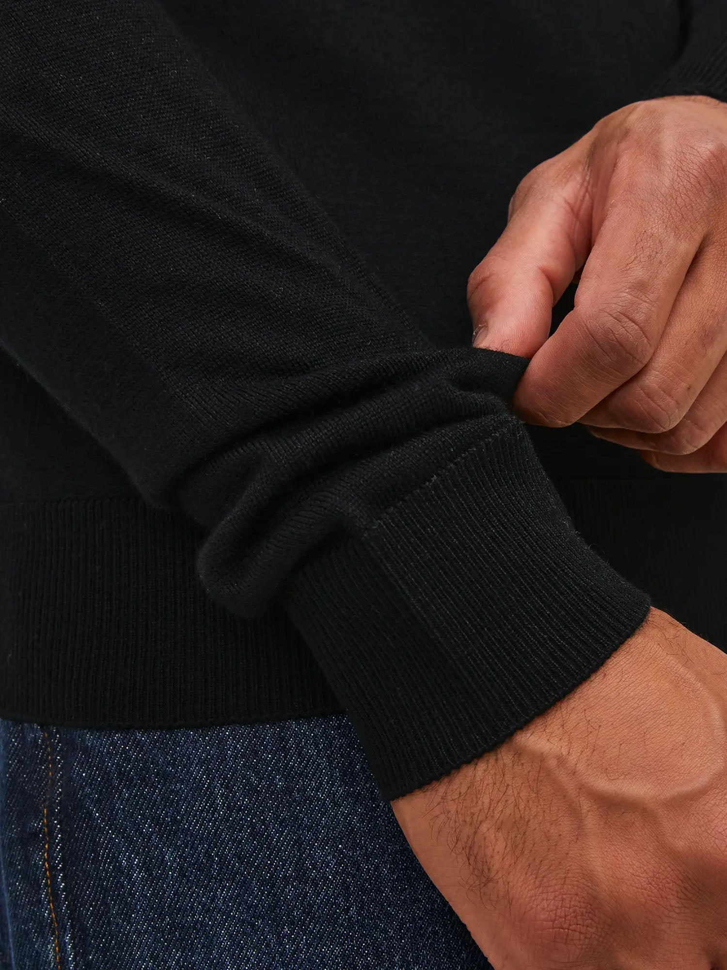 Jack & Jones Jprblamerino Knit Roll Neck Nero