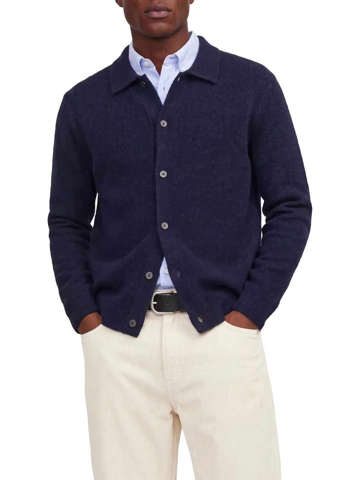 Jack & Jones Cardigan JPRBla Simon Souffle Blu