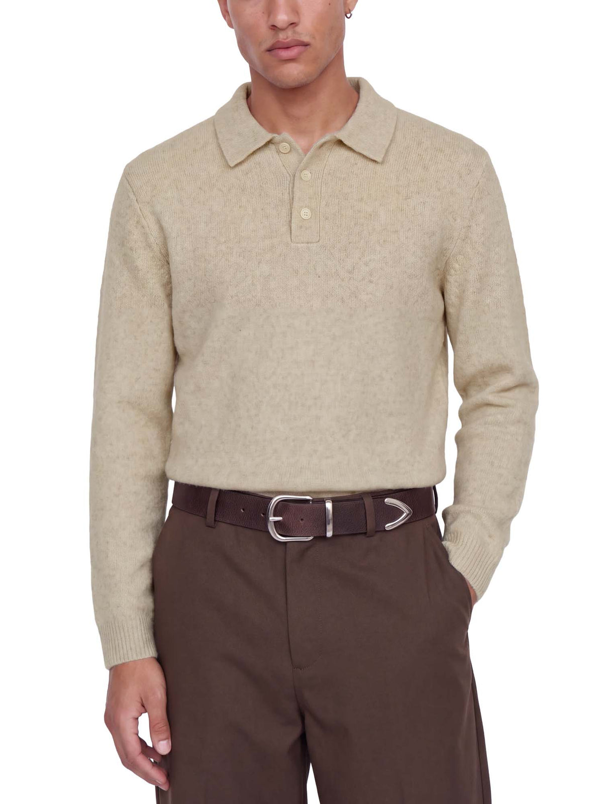 Jack & Jones Jprblasimon Souffle Knit Polo Beige