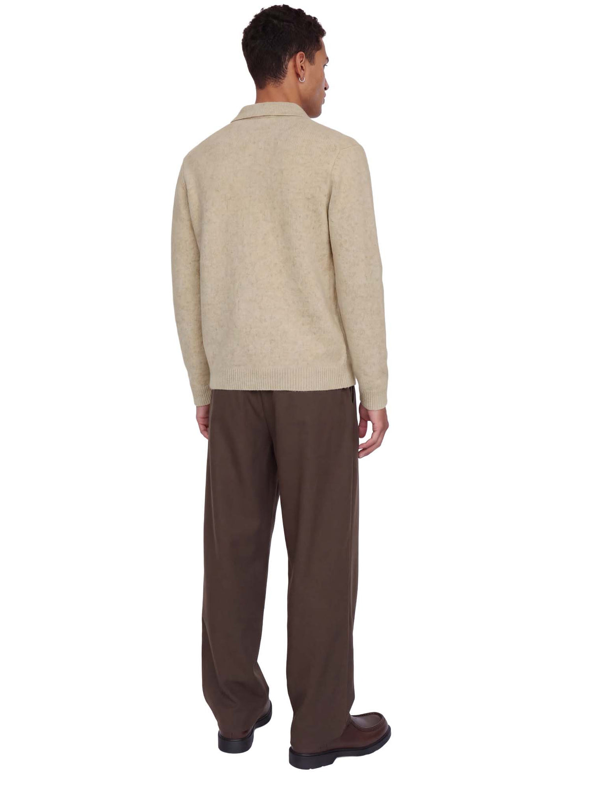 Jack & Jones Jprblasimon Souffle Knit Polo Beige