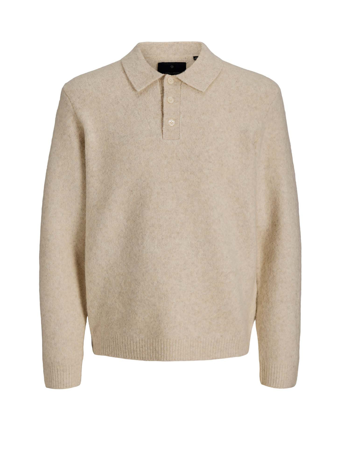 Jack & Jones Jprblasimon Souffle Knit Polo Beige