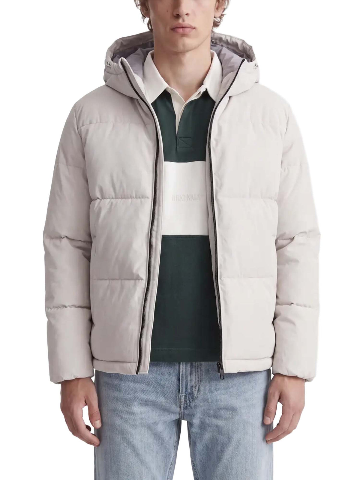 Jack & Jones Jjgalaxy Puffer Jacket Bianco