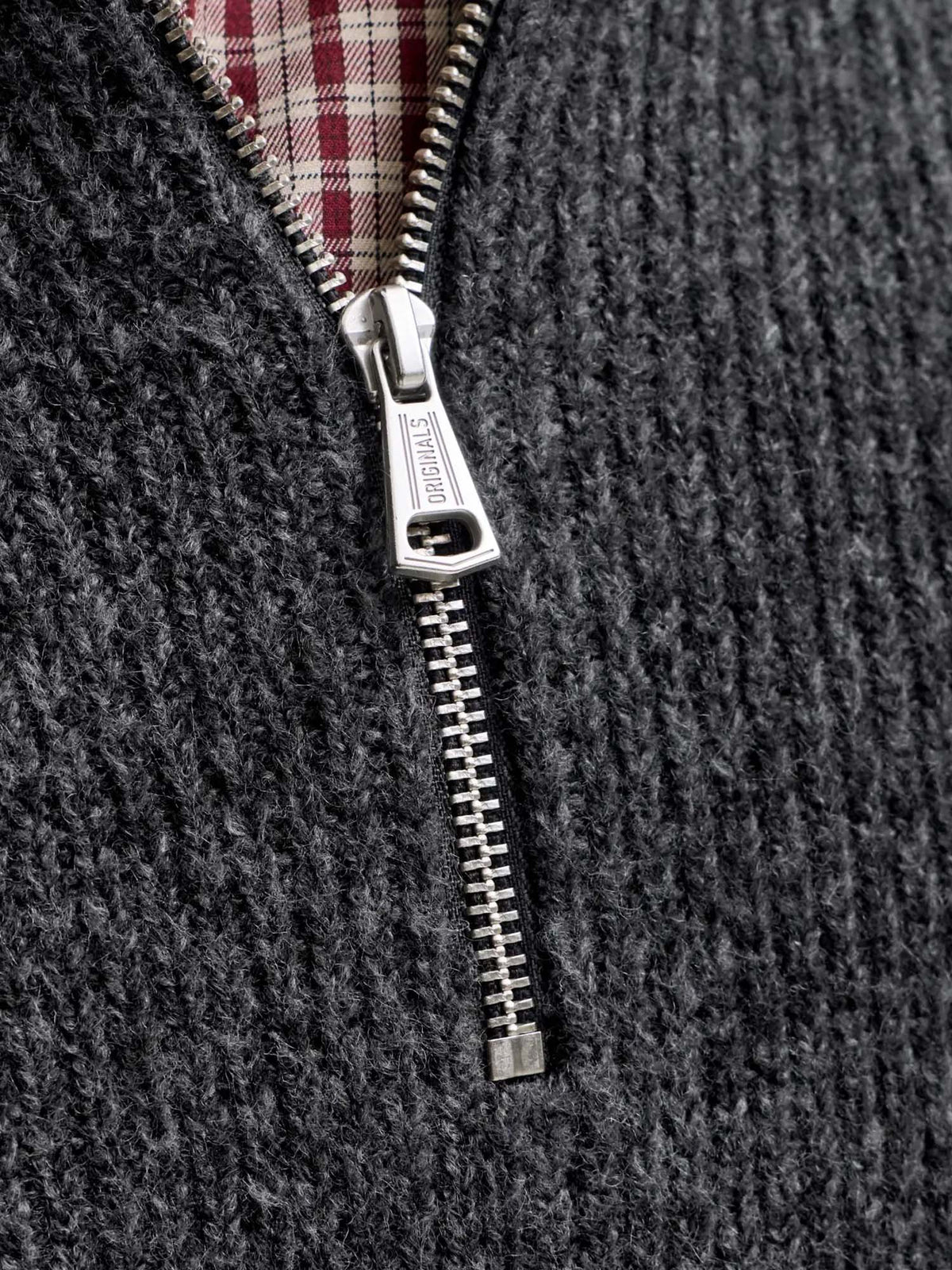 Jack & Jones Jorfrederiksberg Ollie Knit Half Zip Nero