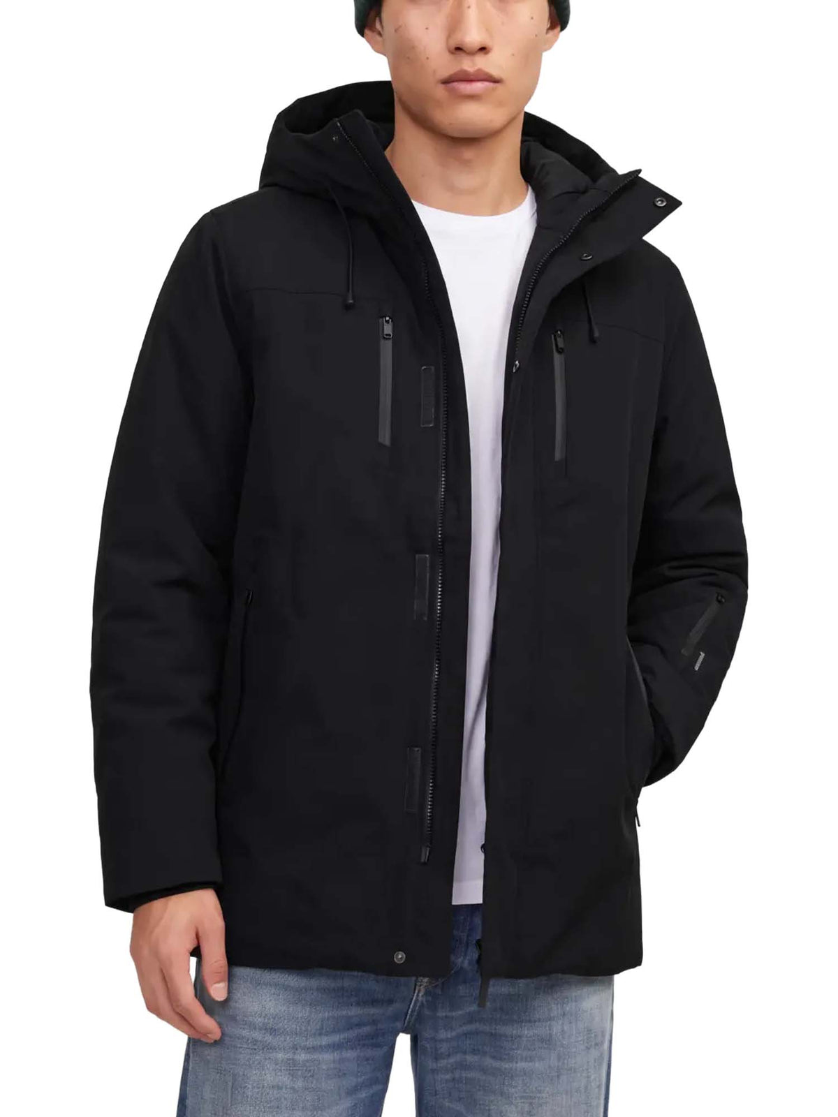 Jack & Jones Jcofusion Alaska Technical Parka Sn Nero