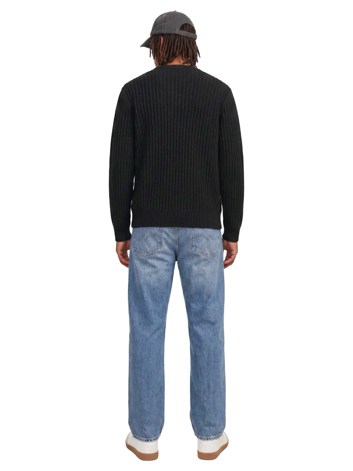 Jack & Jones Jjjaxon Knit Crew Neck Nero