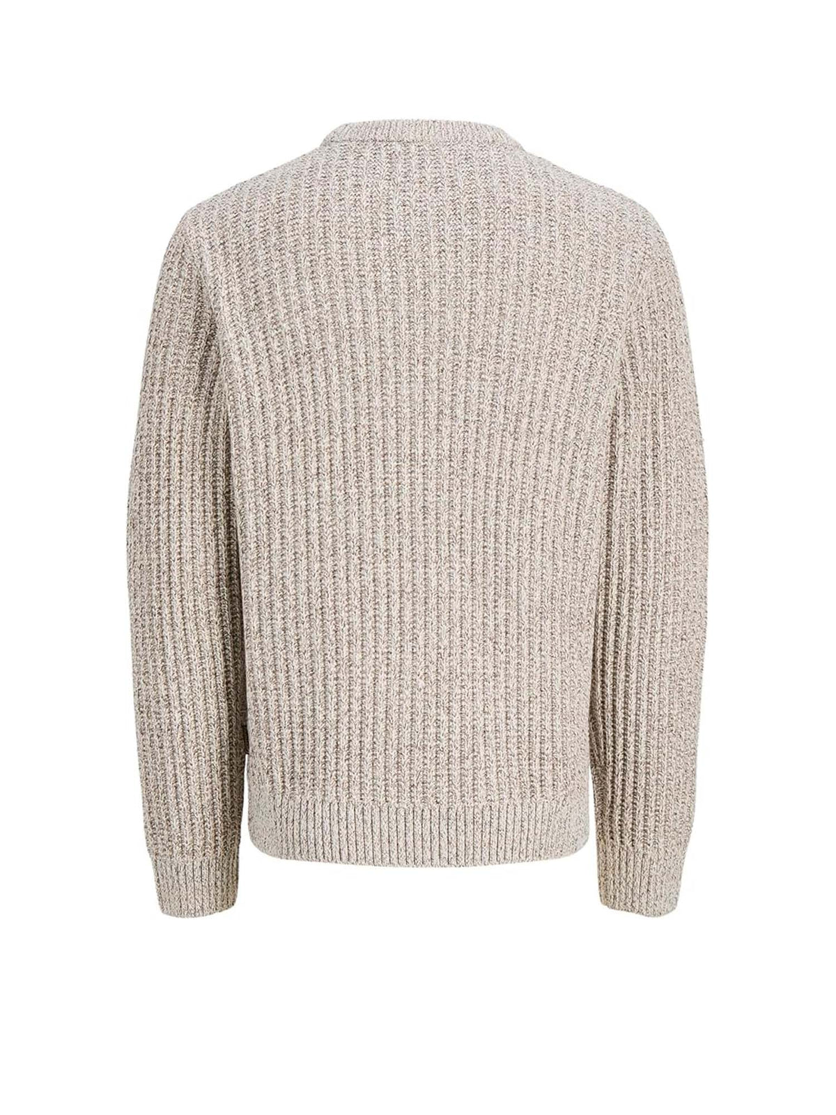Jack & Jones Jjjaxon Knit Crew Neck Bianco