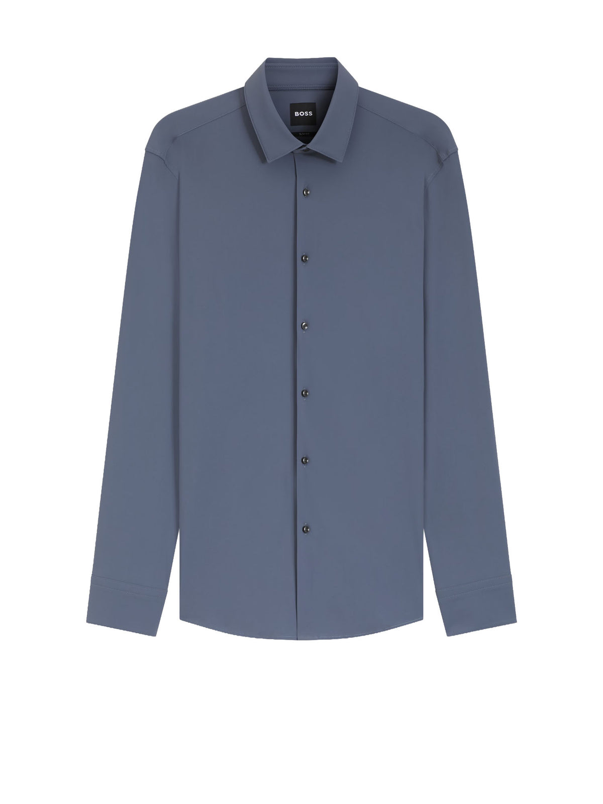 Boss Camicia slim fit elasticizzata Blu