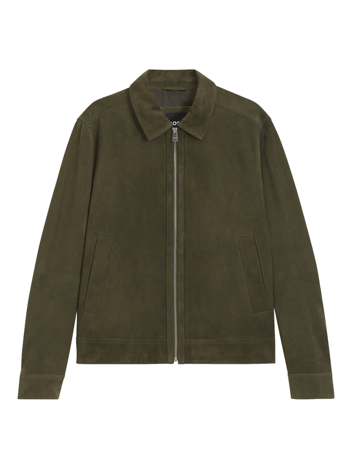 Boss Giubbotto in pelle scamosciata Verde