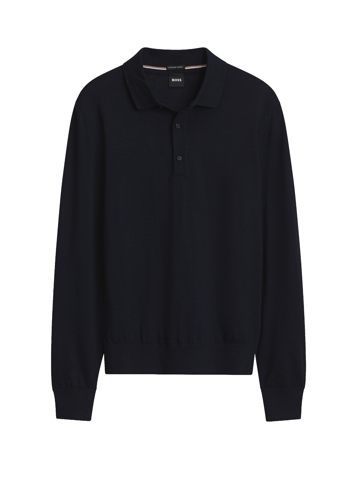 Polo in maglia di lana merino