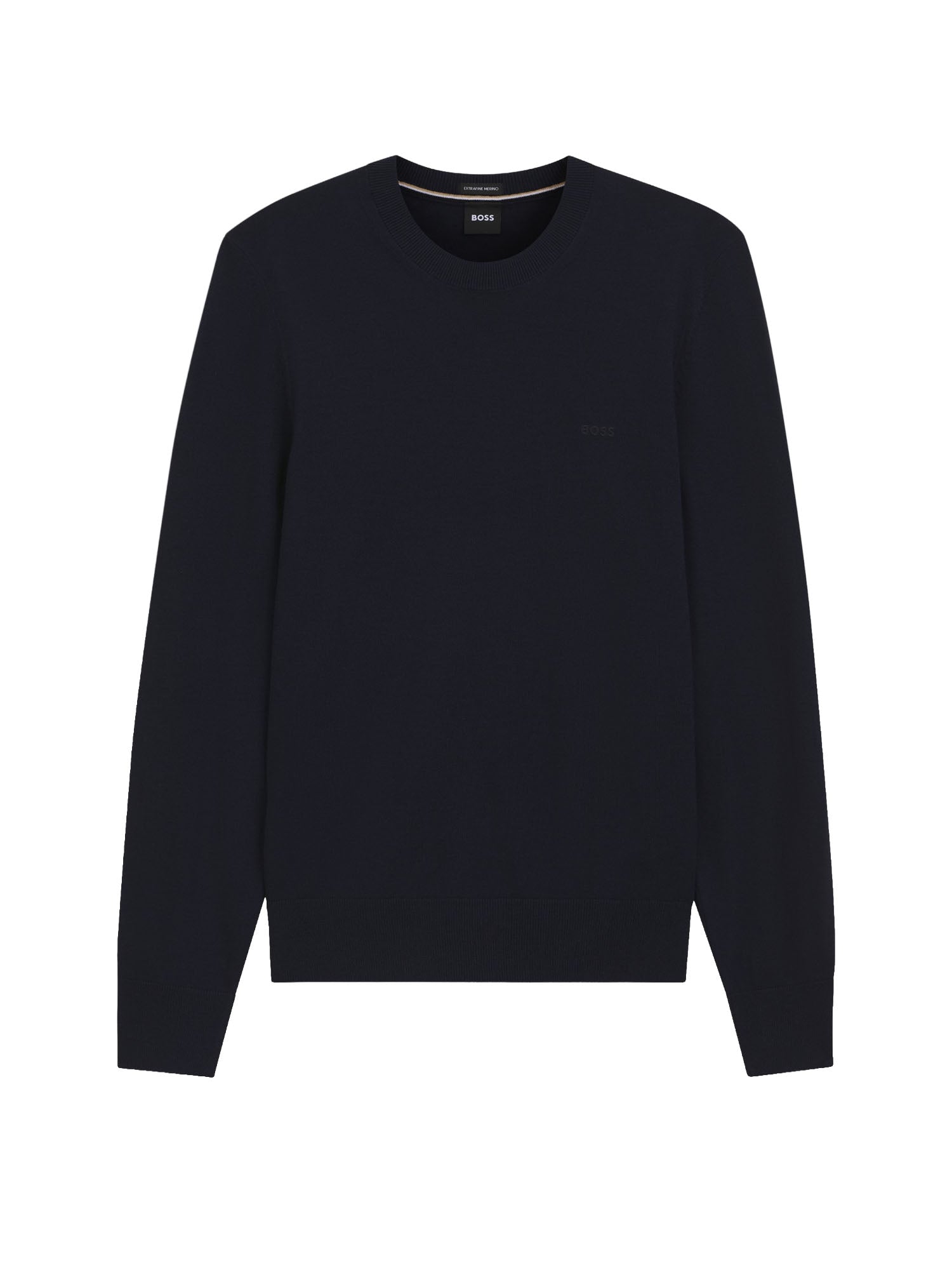 Maglione in lana merino con logo ricamato
