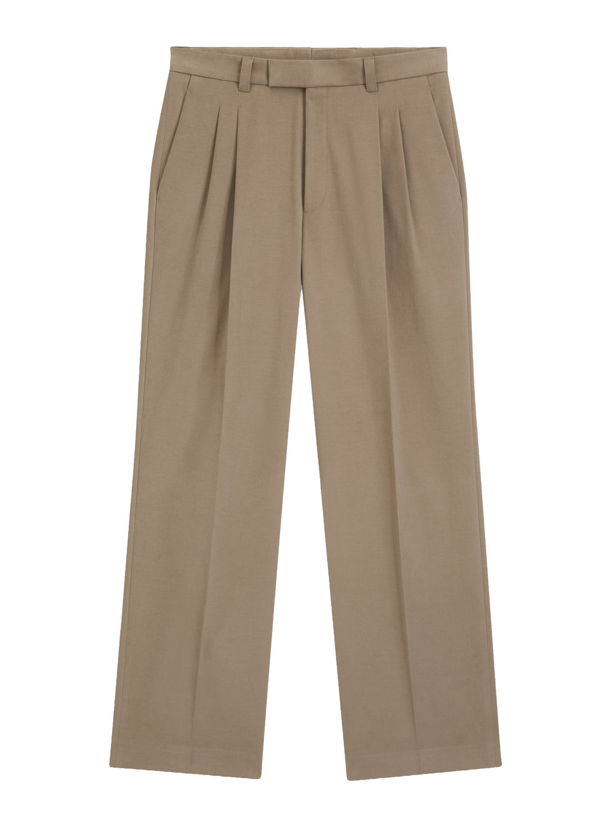 Boss Pantaloni formali relaxed fit in cotone elasticizzato italiano Marrone