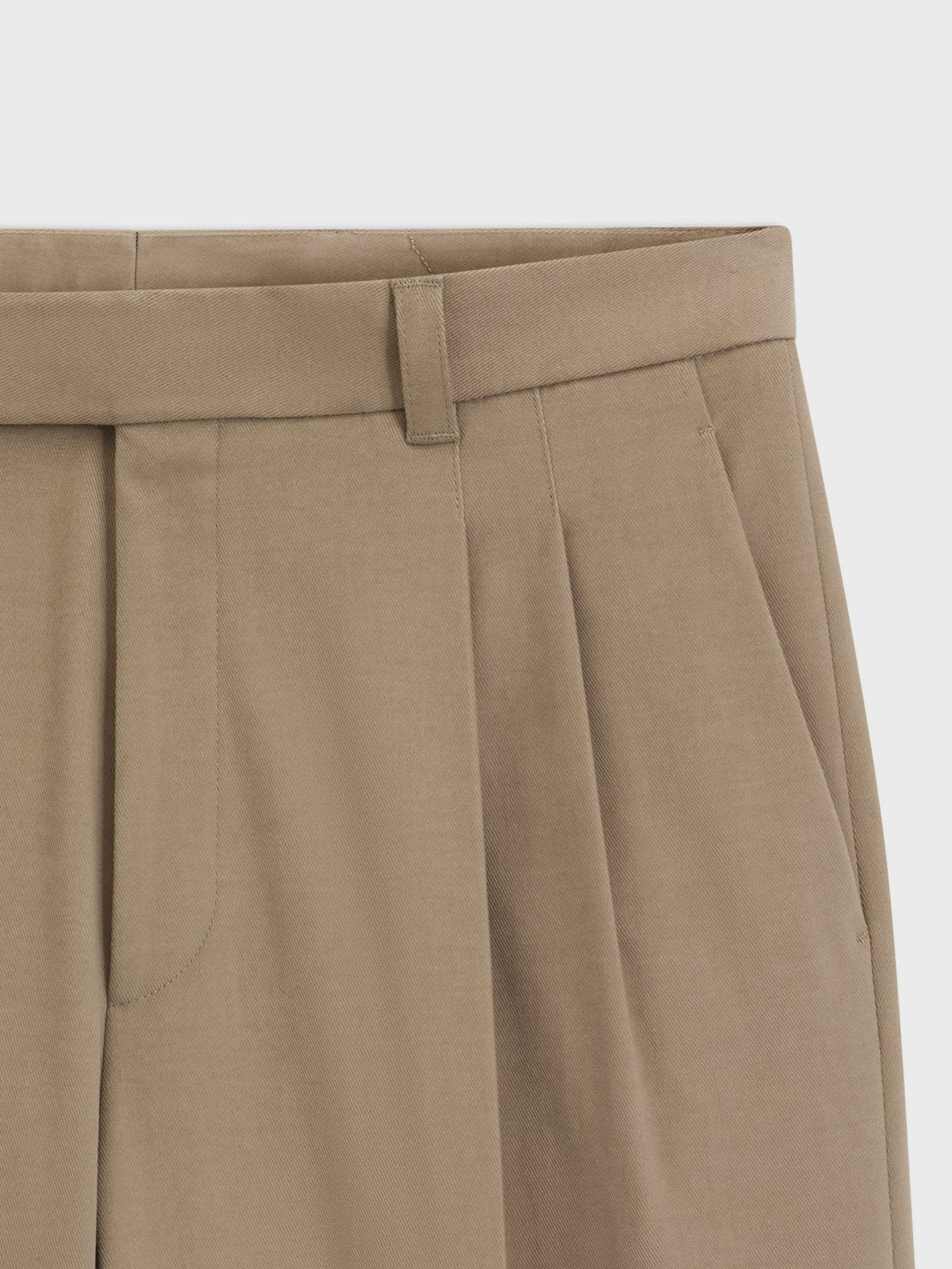 Boss Pantaloni formali relaxed fit in cotone elasticizzato italiano Marrone