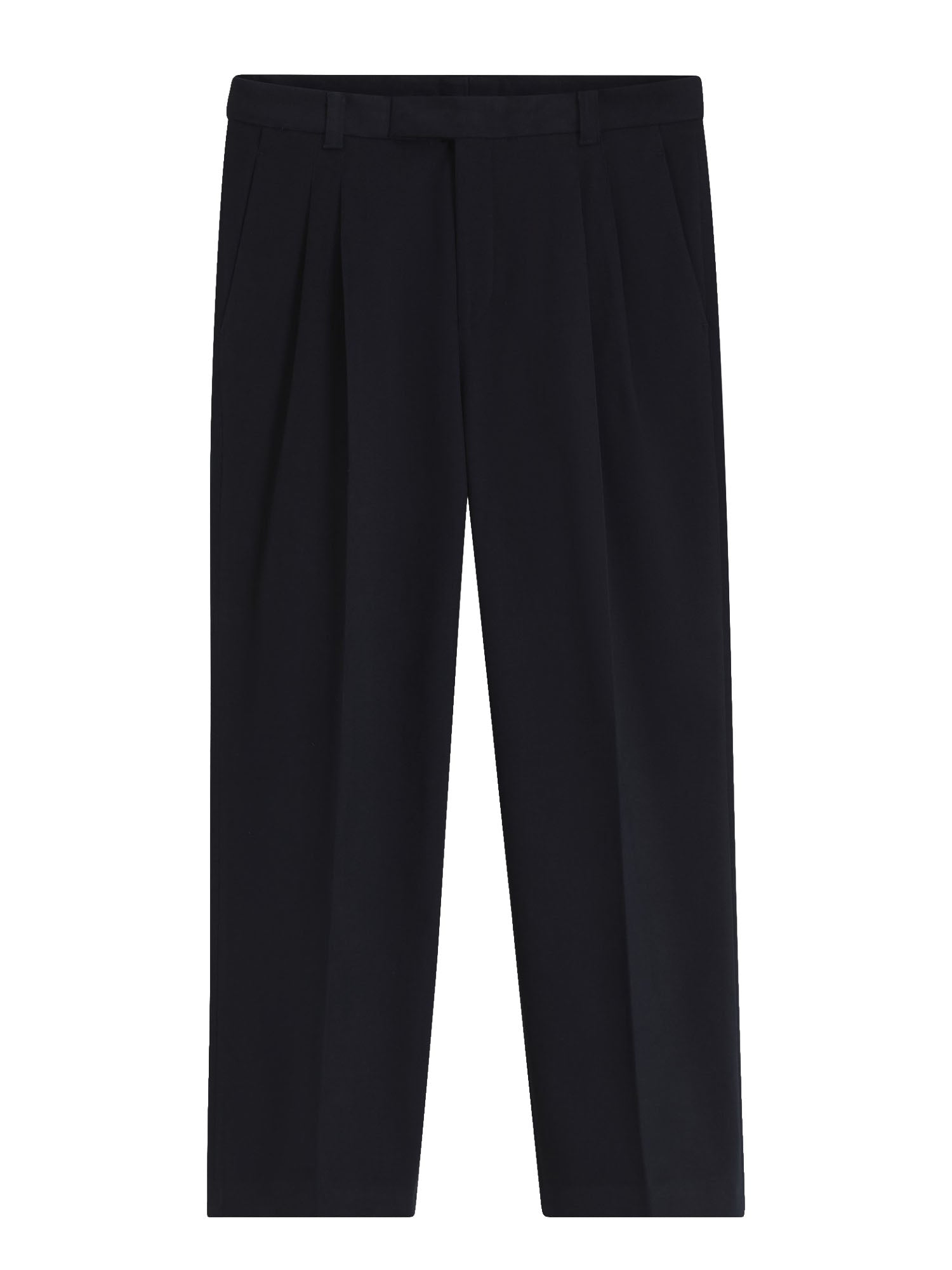 Pantaloni formali relaxed fit in cotone elasticizzato italiano