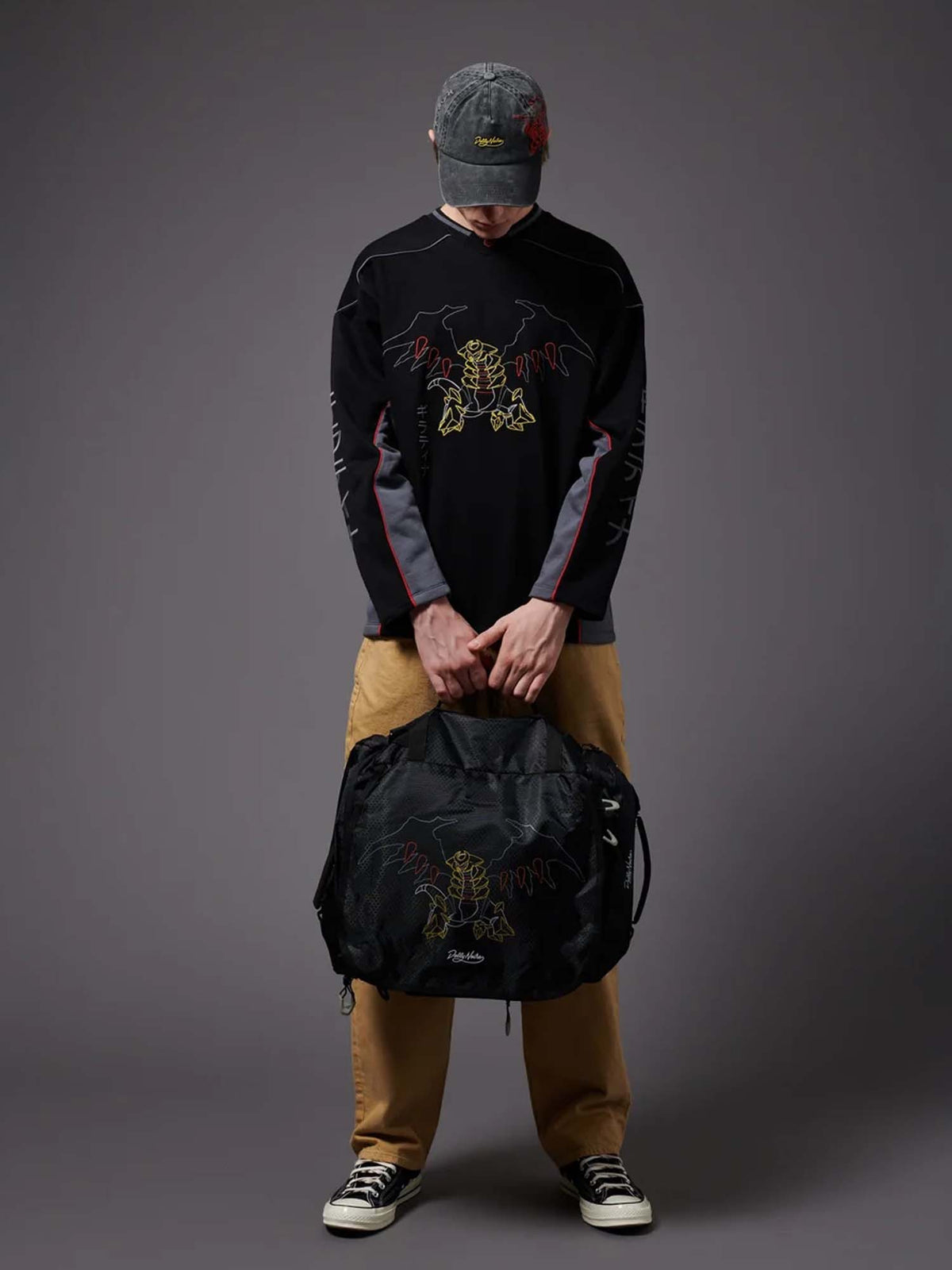 Dolly Noire Giratina Mini Duffle Pro Nero