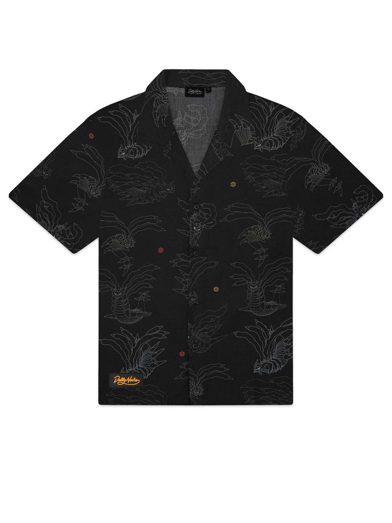 Dolly Noire Giratina Pattern Shirt Nero
