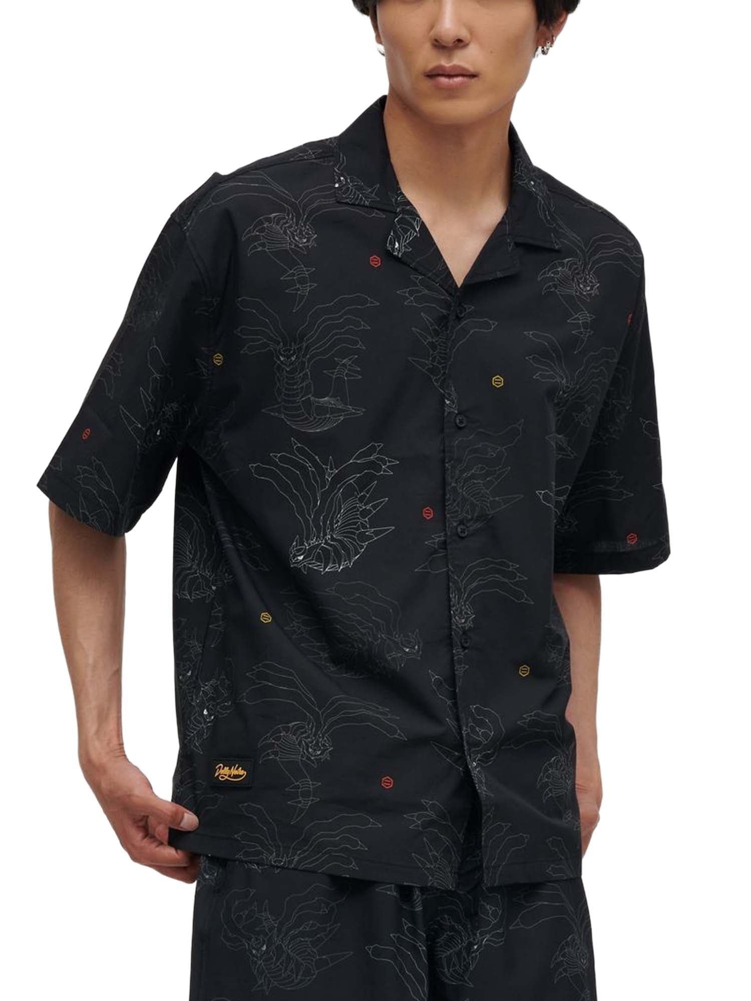 Dolly Noire Giratina Pattern Shirt Nero