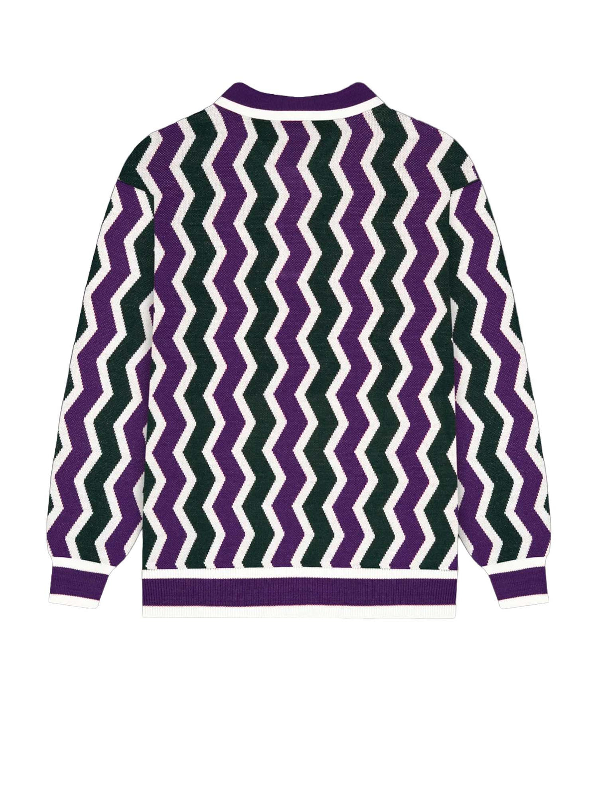 Dolly Noire Chevron Polo Sweater Multicolore