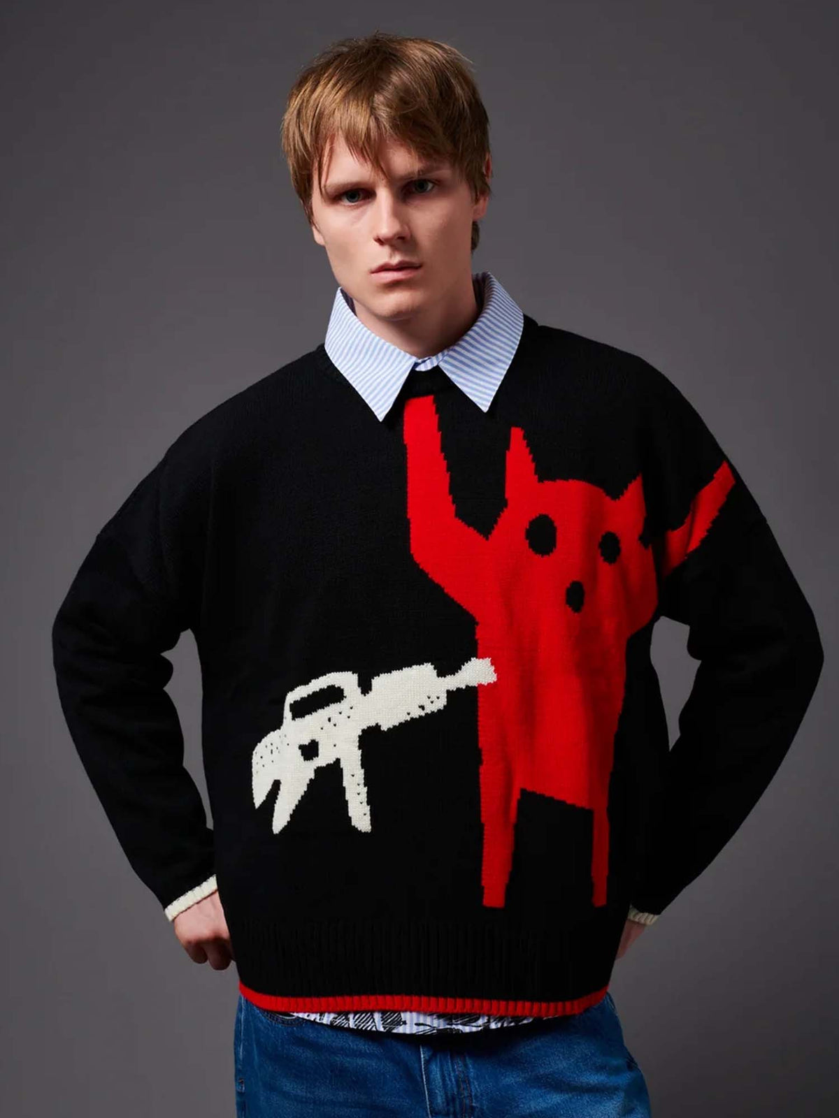 Dolly Noire Who's Evil? Over Sweater Nero