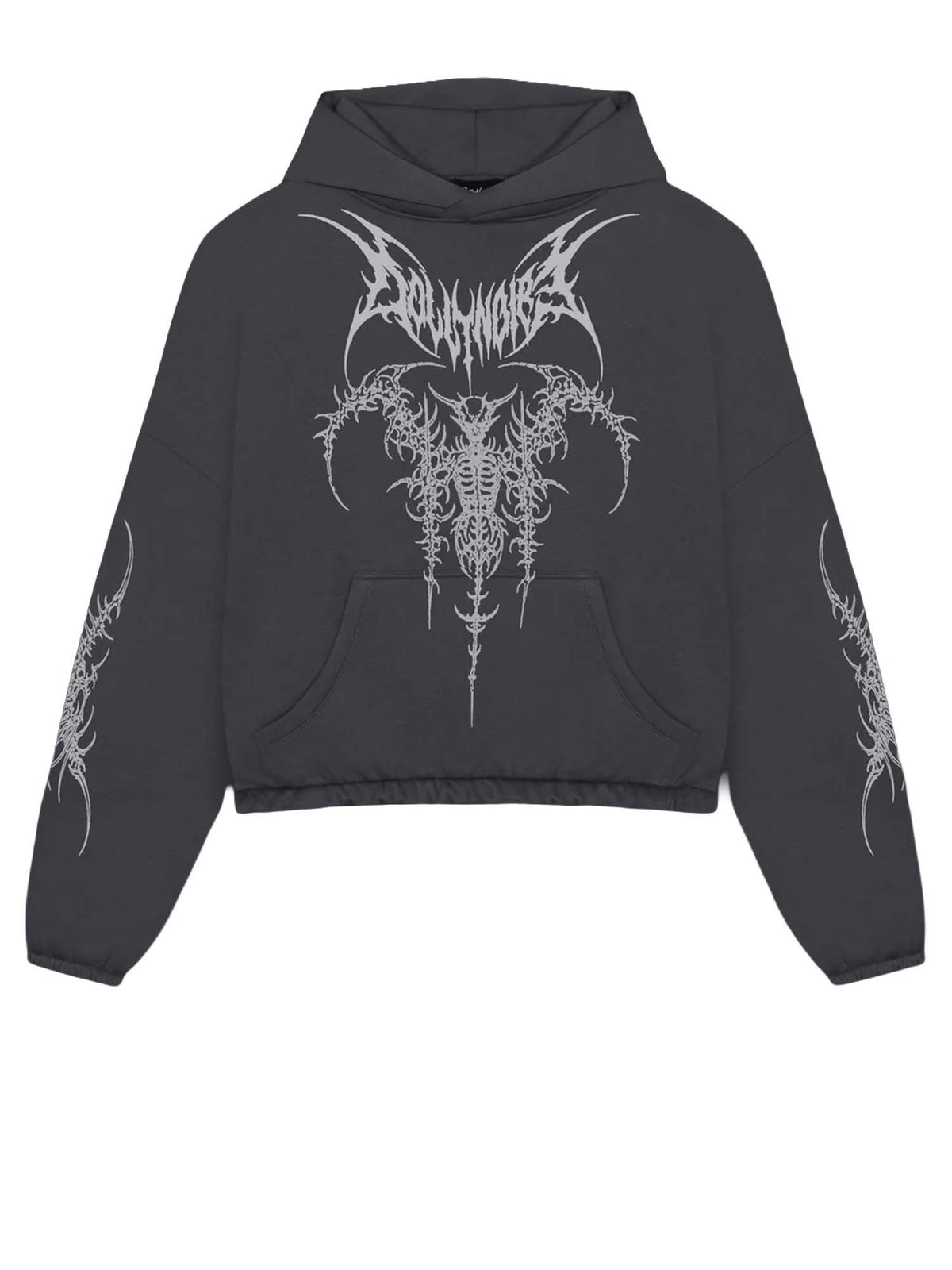Dolly Noire The Guardian Over Hoodie Grigio