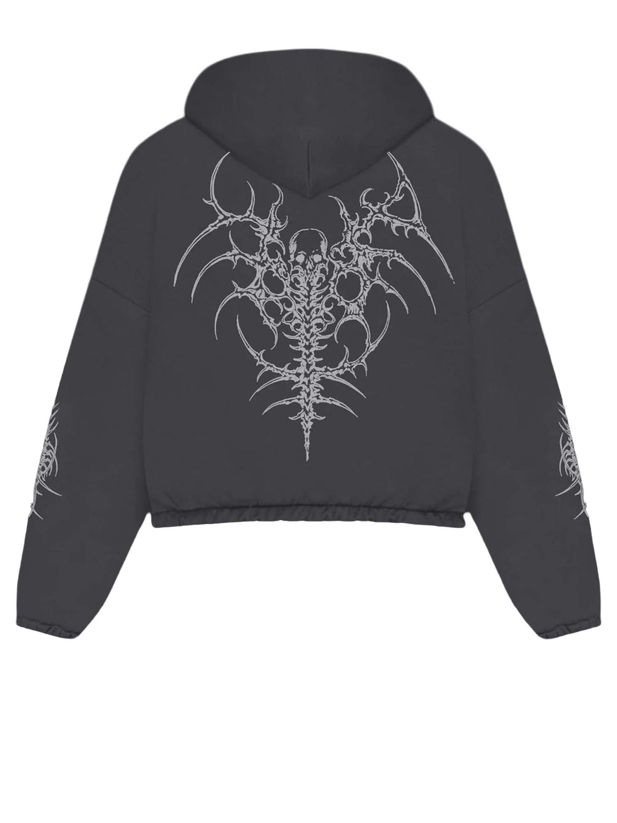 Dolly Noire The Guardian Over Hoodie Grigio