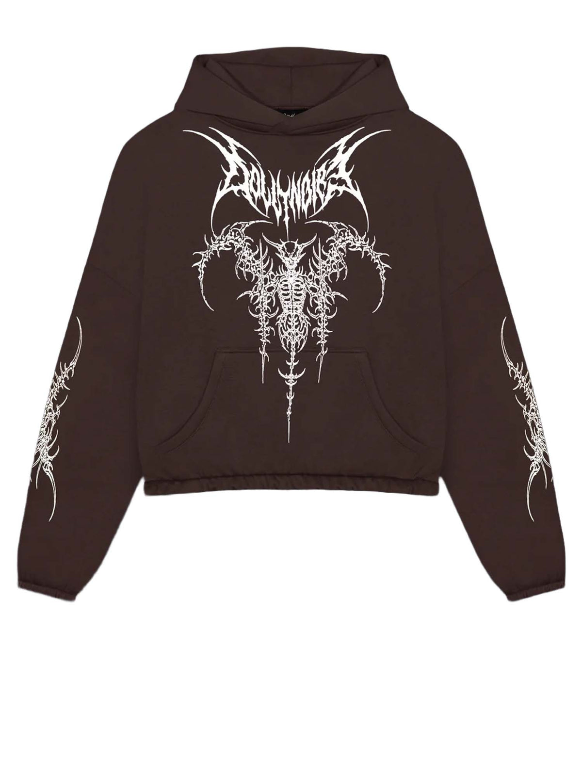 Dolly Noire The Guardian Over Hoodie Marrone