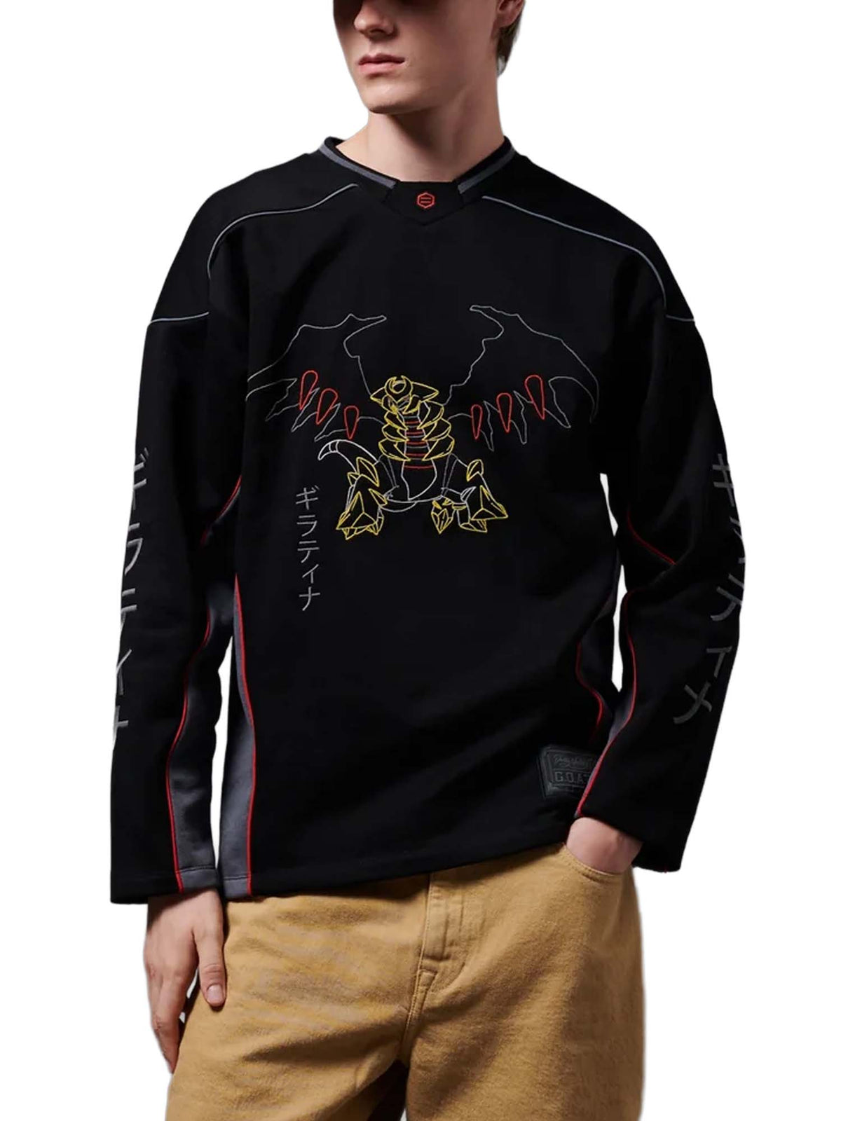 Dolly Noire Giratina Hockey Crewneck Nero