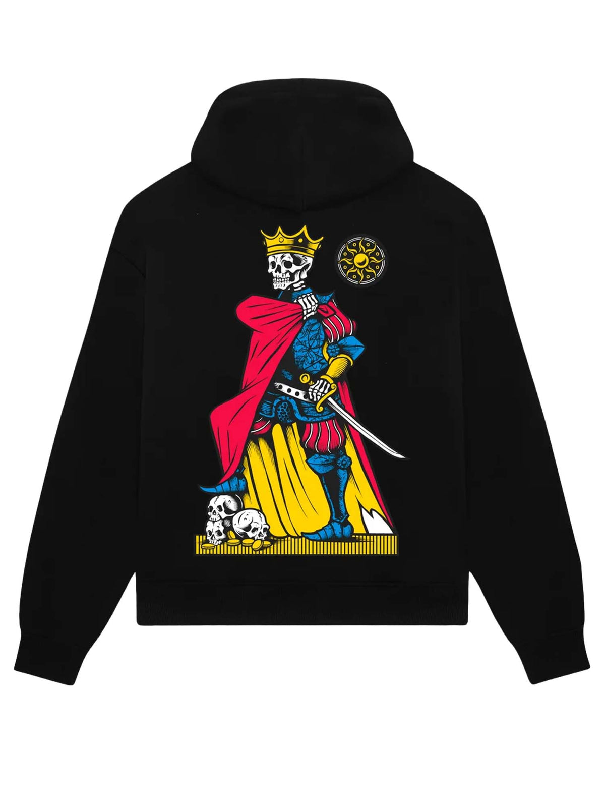 Dolly Noire Re di Denari - Napoletane Hoodie Nero