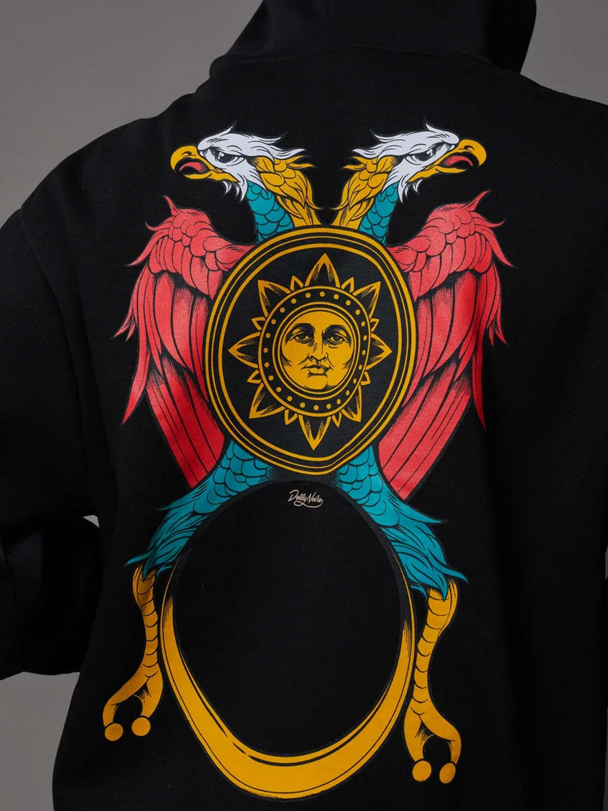 Dolly Noire Asso di Denari Hoodie Nero