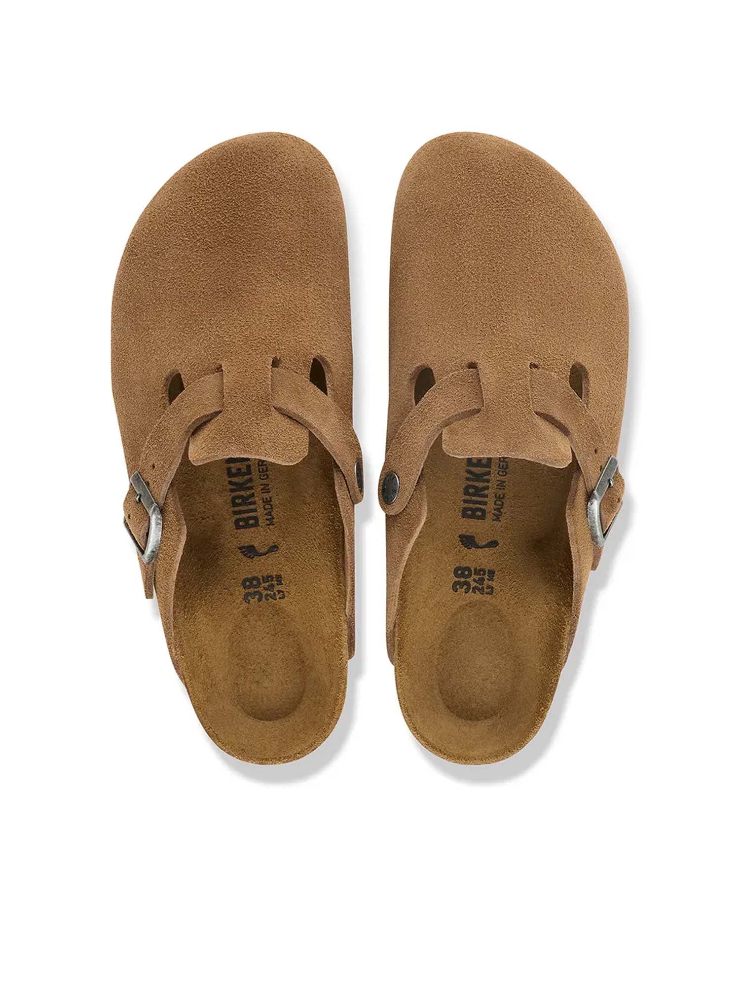 Birkenstock Boston (Pelle scamosciata) Marrone