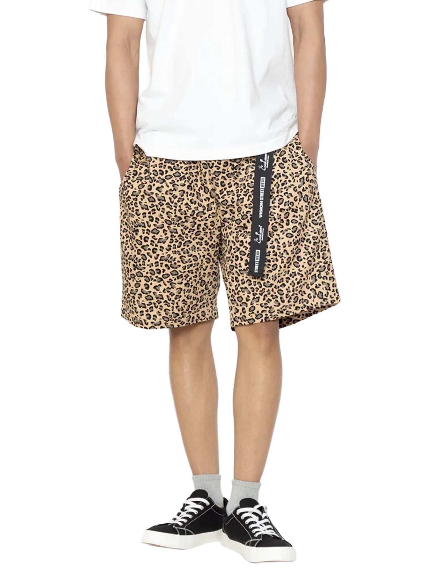Cookman Pantaloni da Chef cintura corta nera Animalier