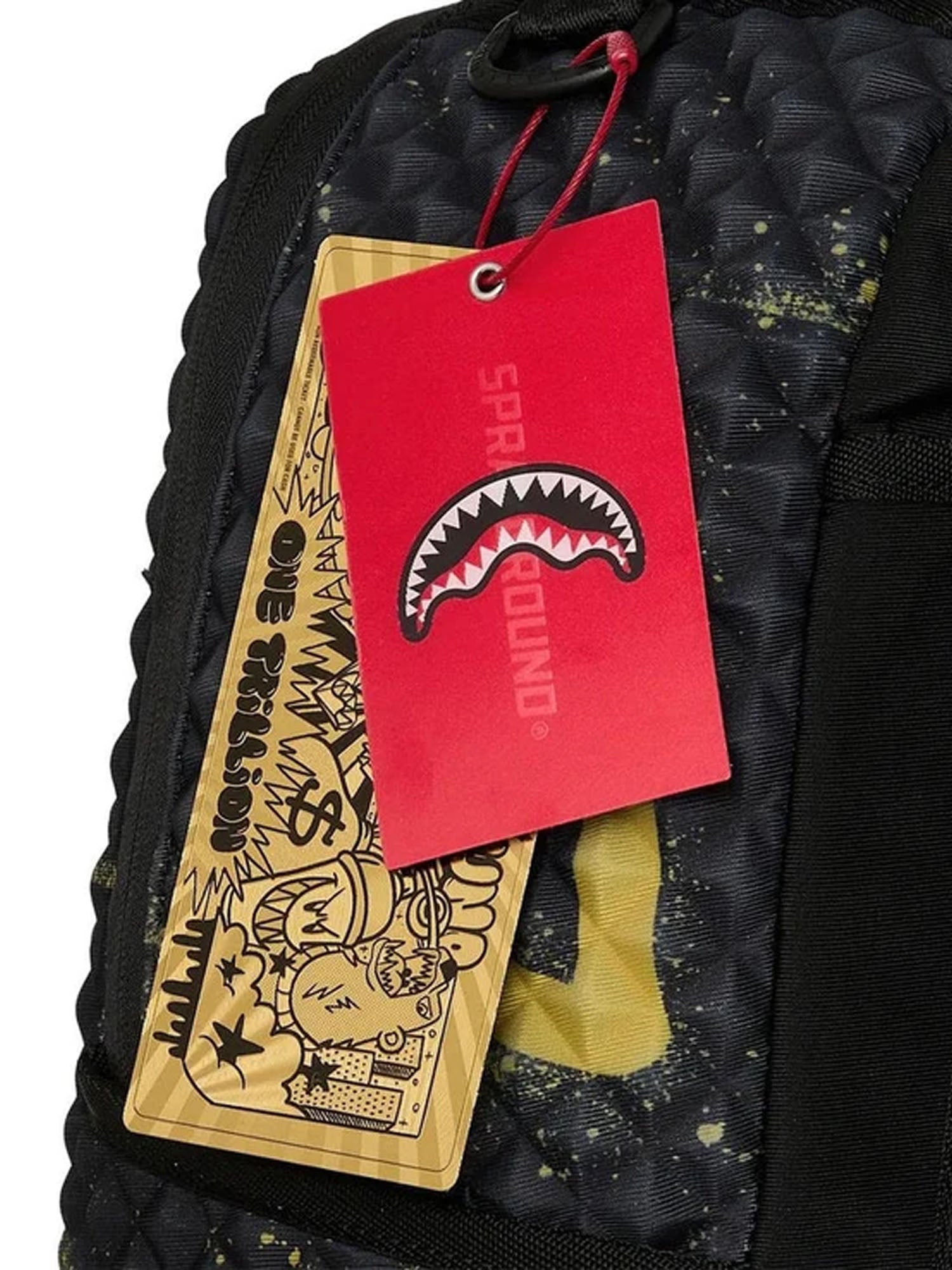 Sprayground Pyramid Stencil Shark Nero