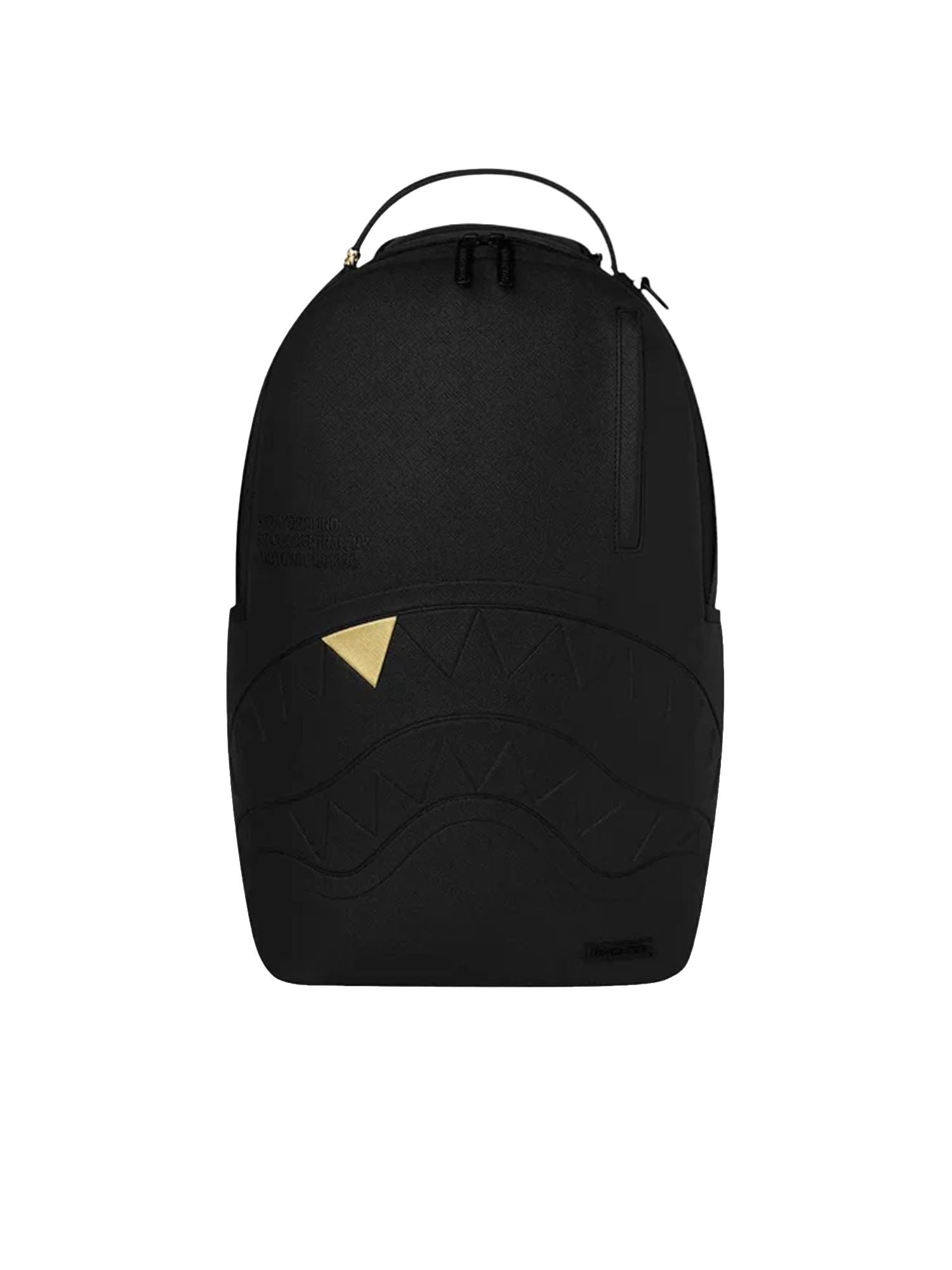 Sprayground Zaino Blacked Out Embossed Gold Tooth Nero