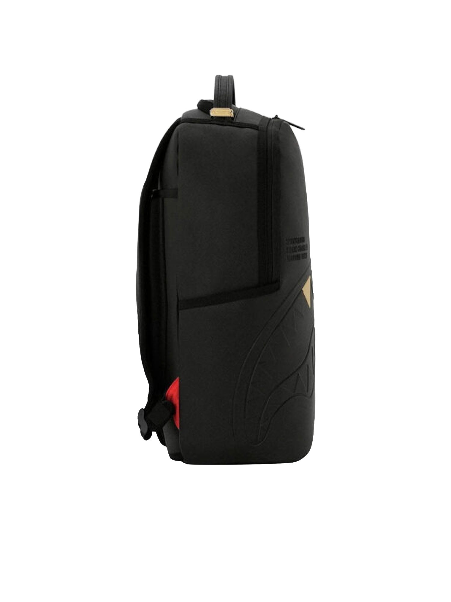 Sprayground Zaino Blacked Out Embossed Gold Tooth Nero