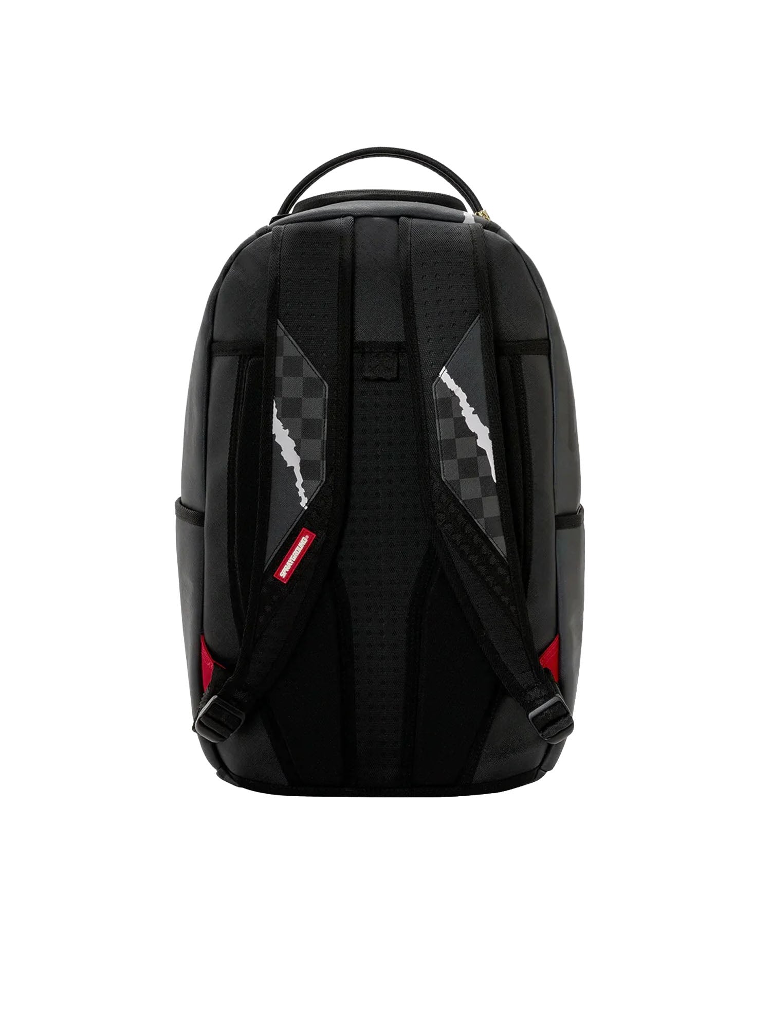 Sprayground Center Rip Revealing Gray Check Nero