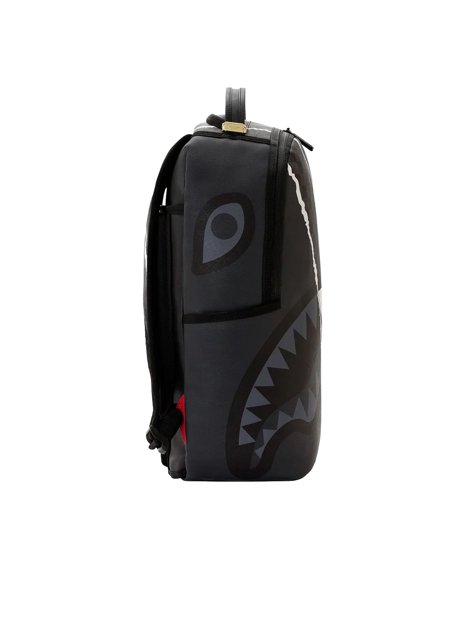 Sprayground Center Rip Revealing Gray Check Nero