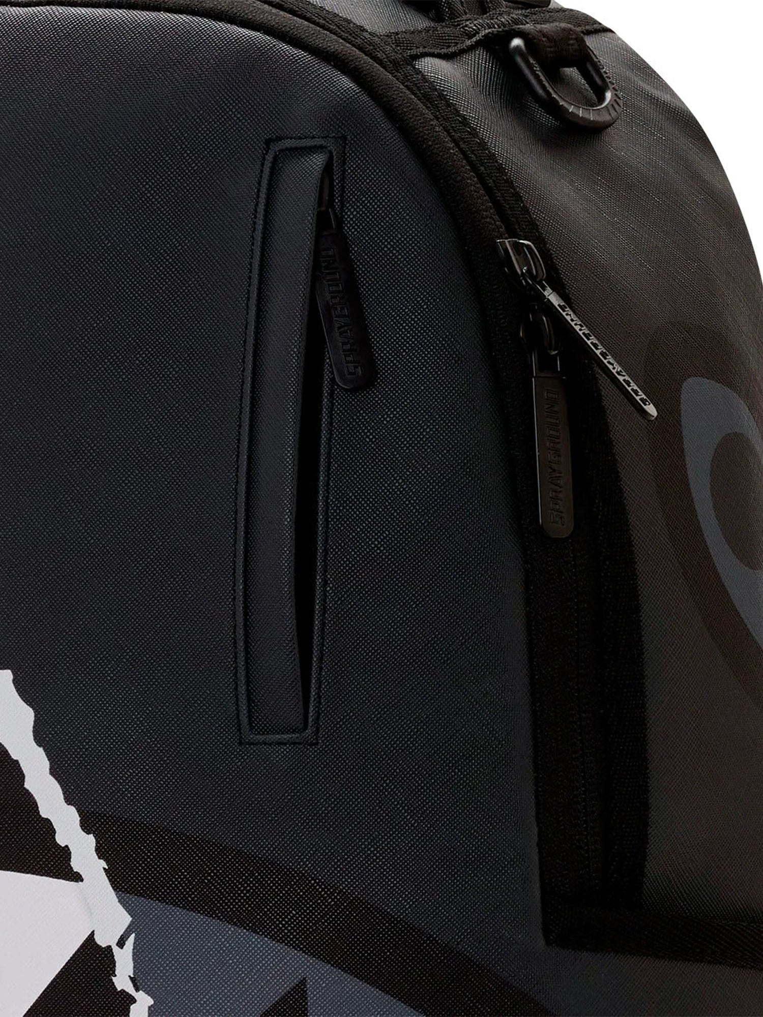 Sprayground Center Rip Revealing Gray Check Nero
