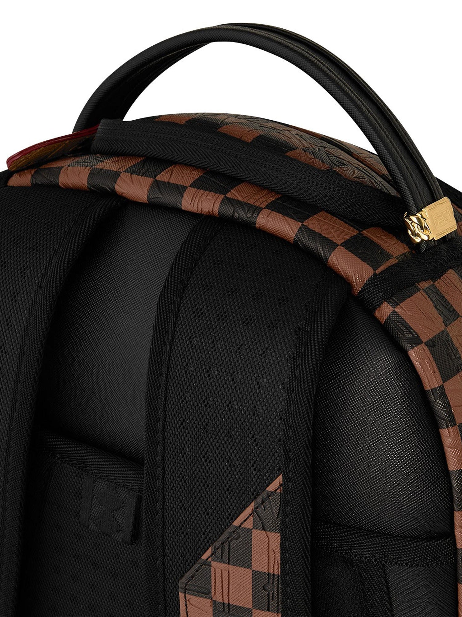 Sprayground Embossed Check Brown Marrone