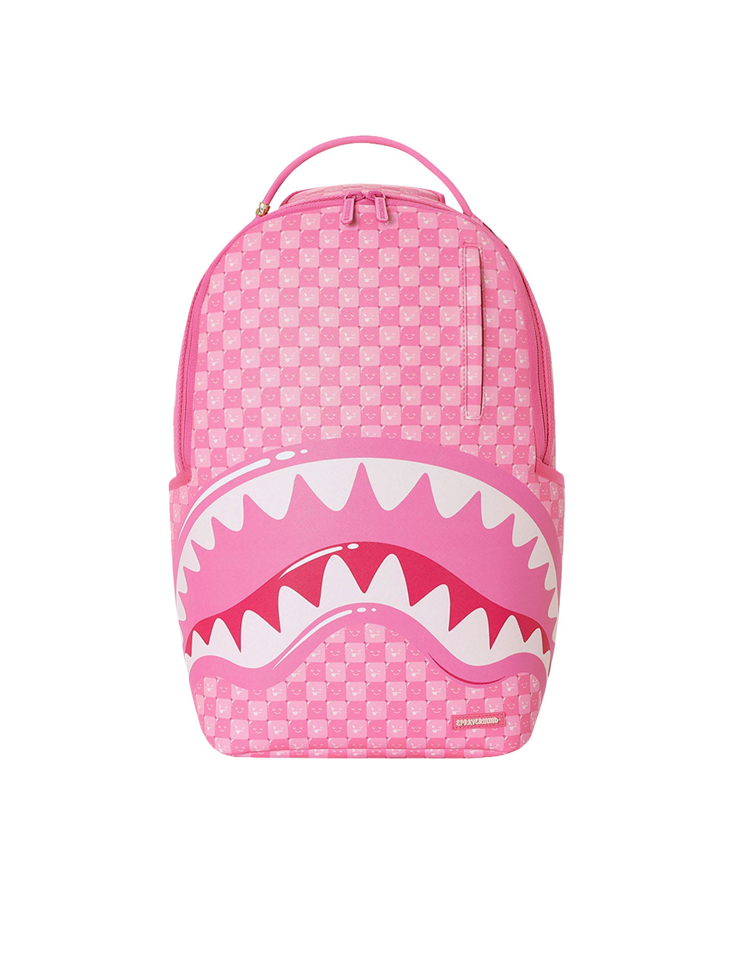 Sprayground Pink New Check Faces Backpack Rosa