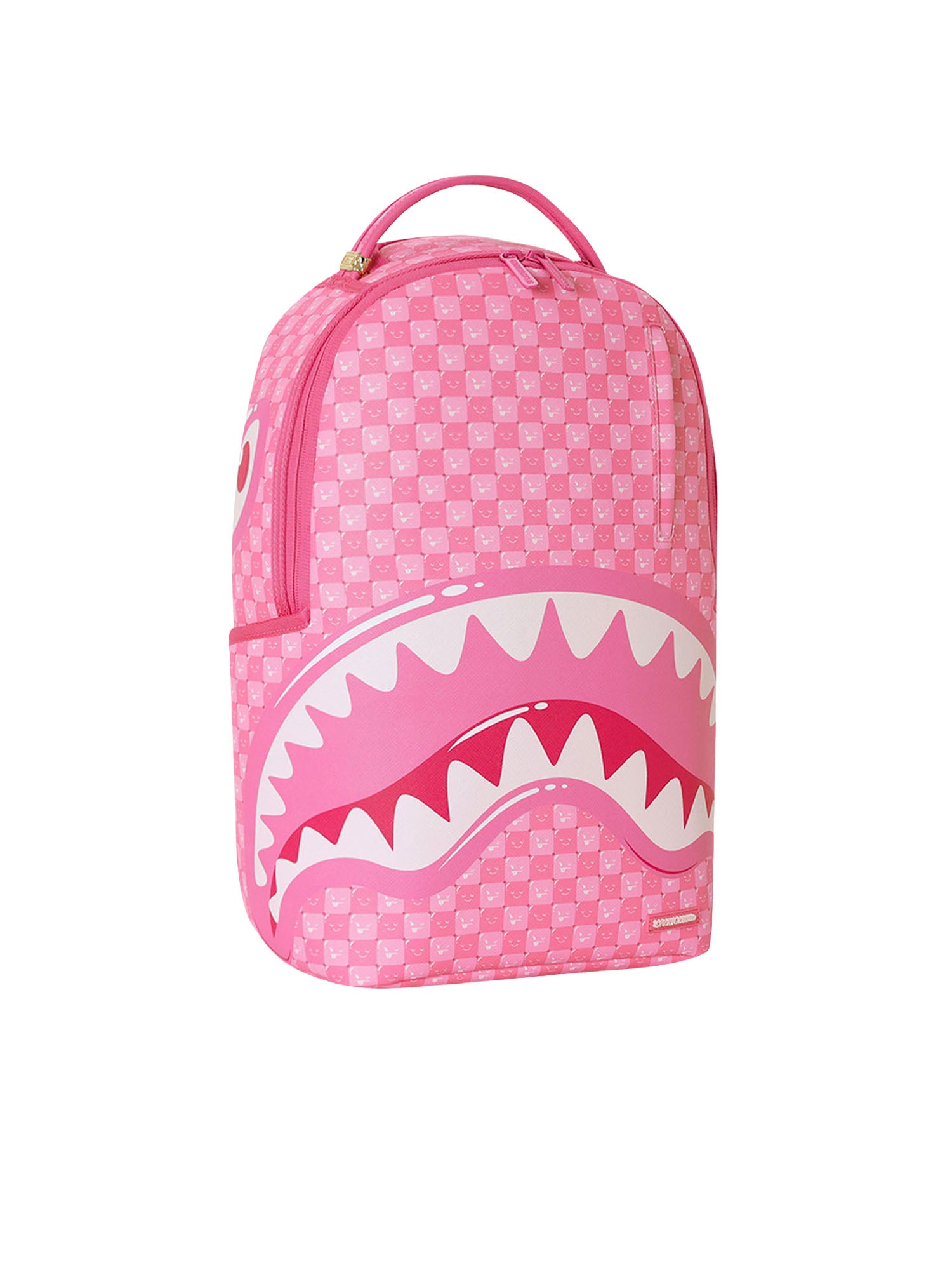 Sprayground Pink New Check Faces Backpack Rosa