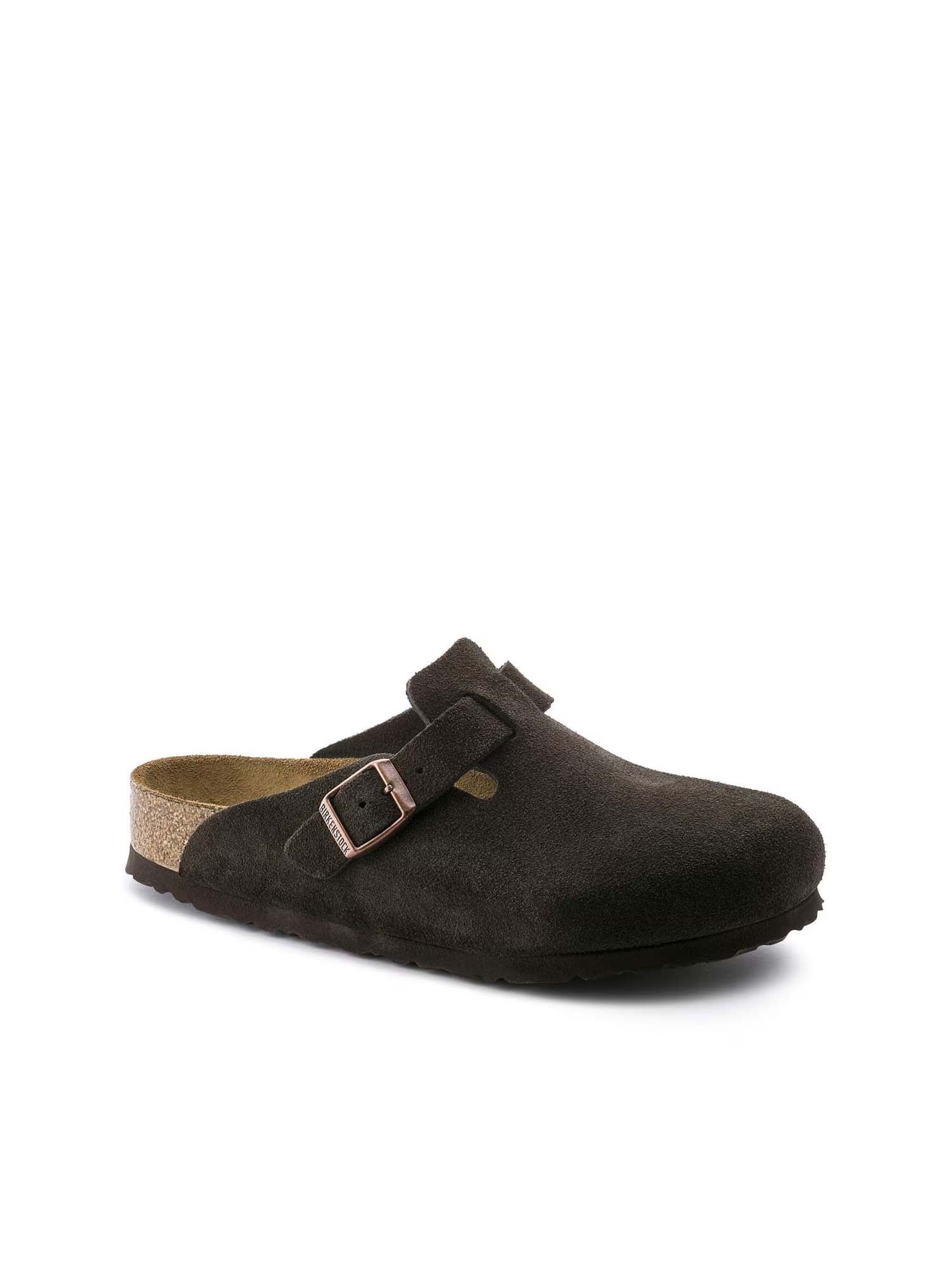 Birkenstock Boston plantare morbido (Pelle Scamosciata) Marrone