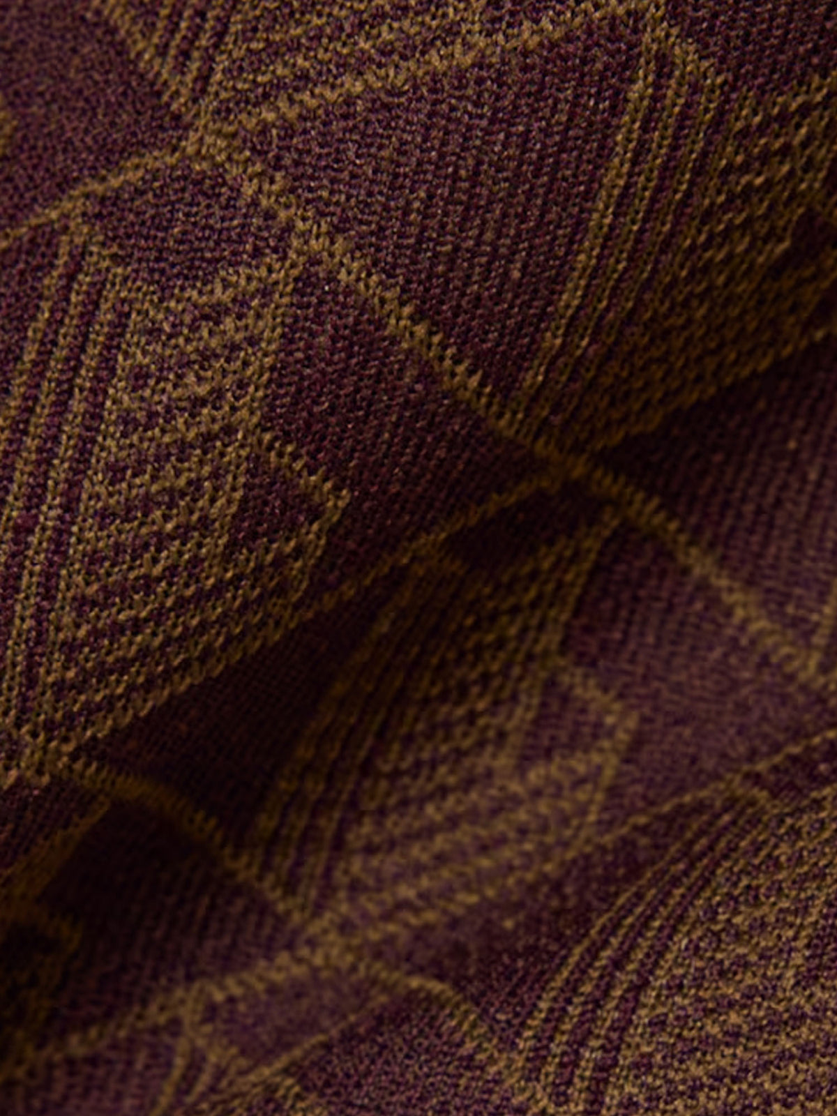 Lacoste Giacca della tuta in jacquard con zip Paris Marrone